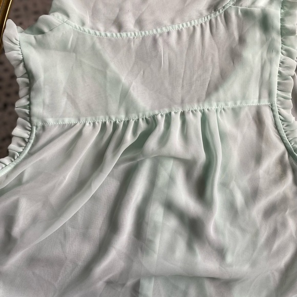 Sheet Mint Forever 21 Tank Top with Tie front - Picture 6 of 7